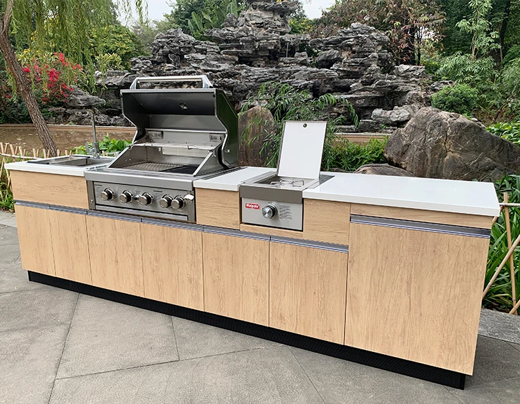 Custom Luxury Modular Complete Outdoor Garden Kitchen With