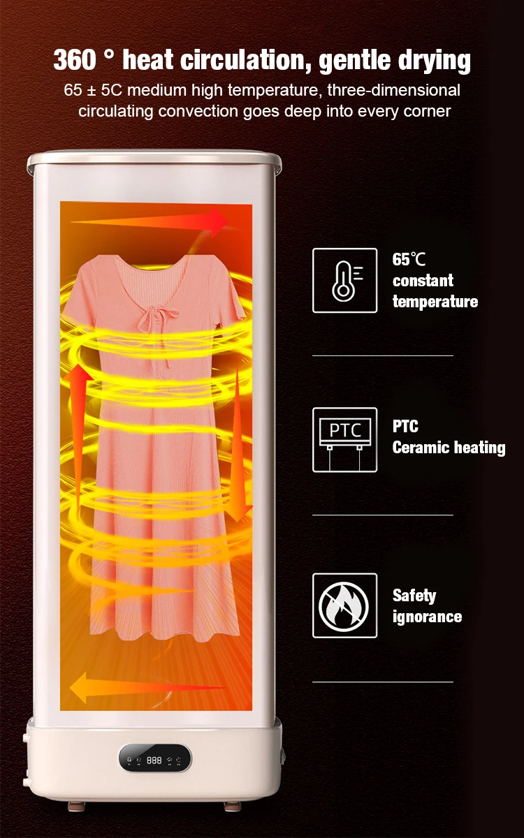 Multifunctional Intelligent Timing Wall Mount Clothes Dryer Smart