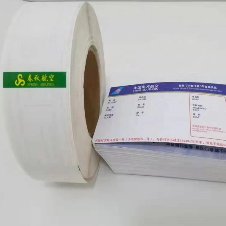 Высокое качество 170 г/кв. М термокартонный посадочный талон билет на