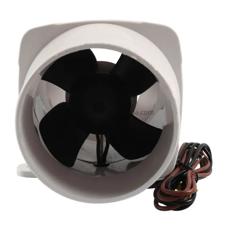 3インチ12vRV電動ストレートチューブファン4リーフヨット換気換気
