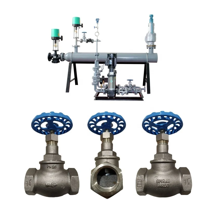 100% Original Steam Water Oil Globe Valves Spirax Sarco HV3 Gunmetal Stop Valves With Skid Mounted Equipment