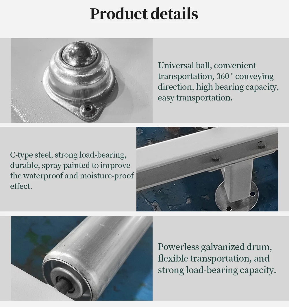 Customizable Universal Ball Table Conveyor hongrui unpowered eye table drum conveyor line details