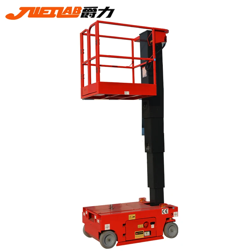 Jueli Brand Max Working Height 4.58m 230kg Self-propelled Telescopic Mast Lift Vertical Boom-122090