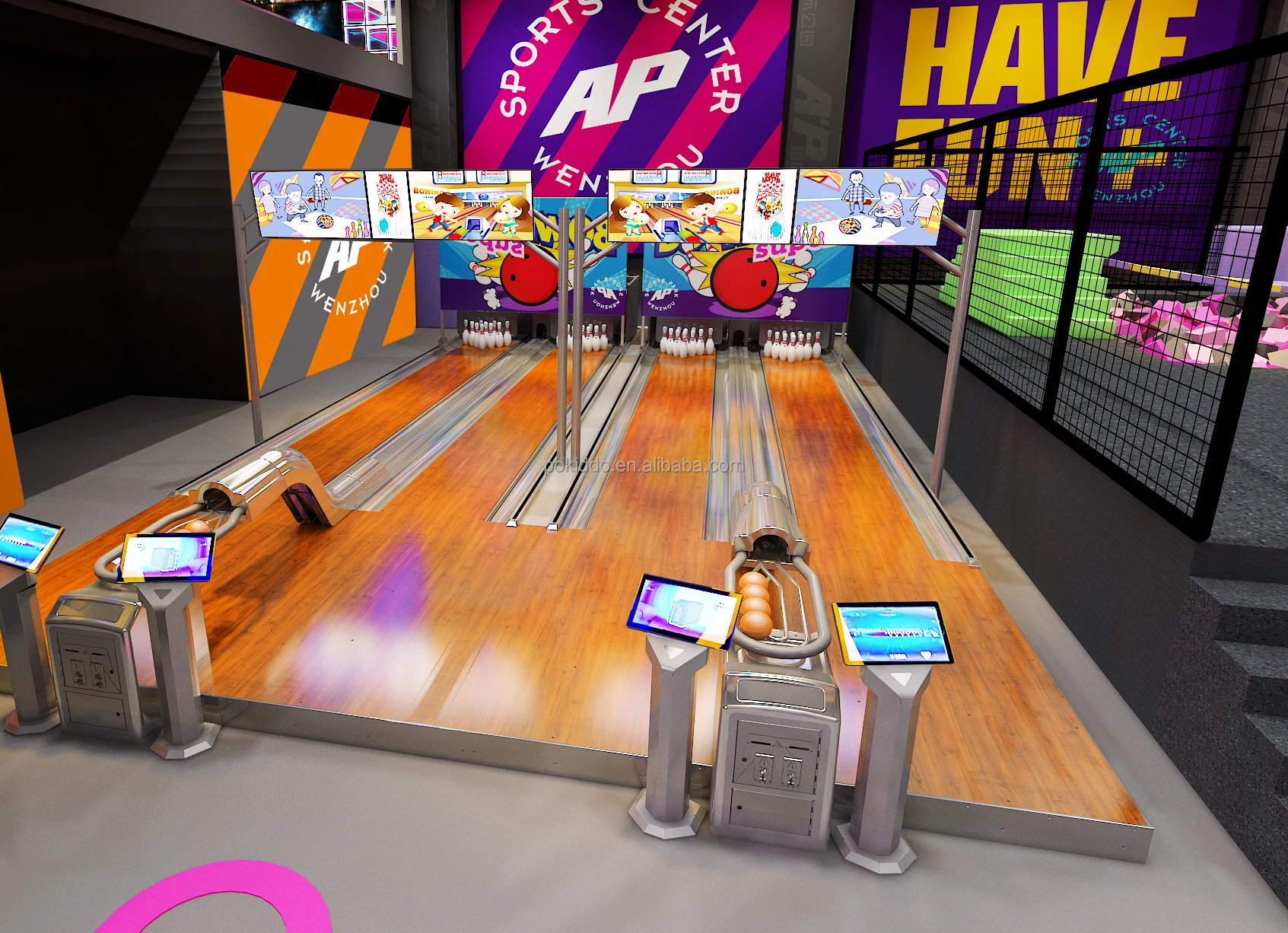 Pokiddo Franchise Amazing High Quality All New String Pinsetter System