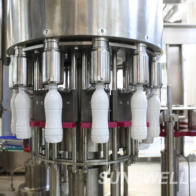 2025 Newest Aseptic Laban Cold Milk Filling Machine for Dairy Products Energy Drink 3 in 1 Rinsing Filling Capping Machine