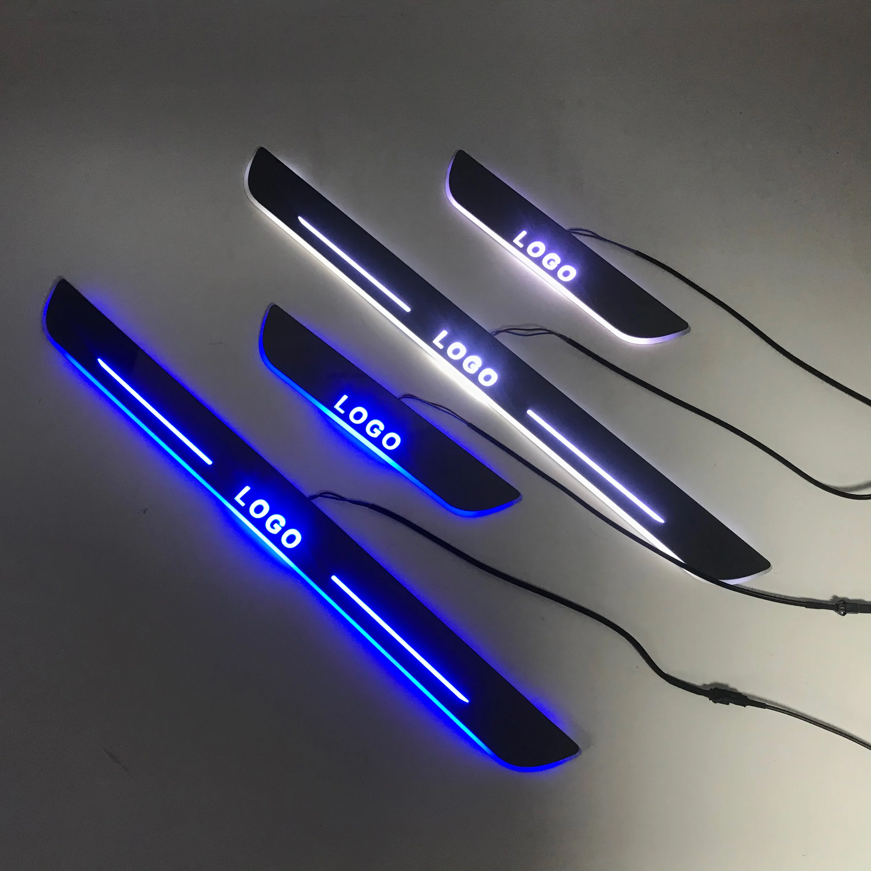 Customized Car Door Light Logo Projector Laser Lamp Usb Power Moving Wireless Car Led Pedal Car