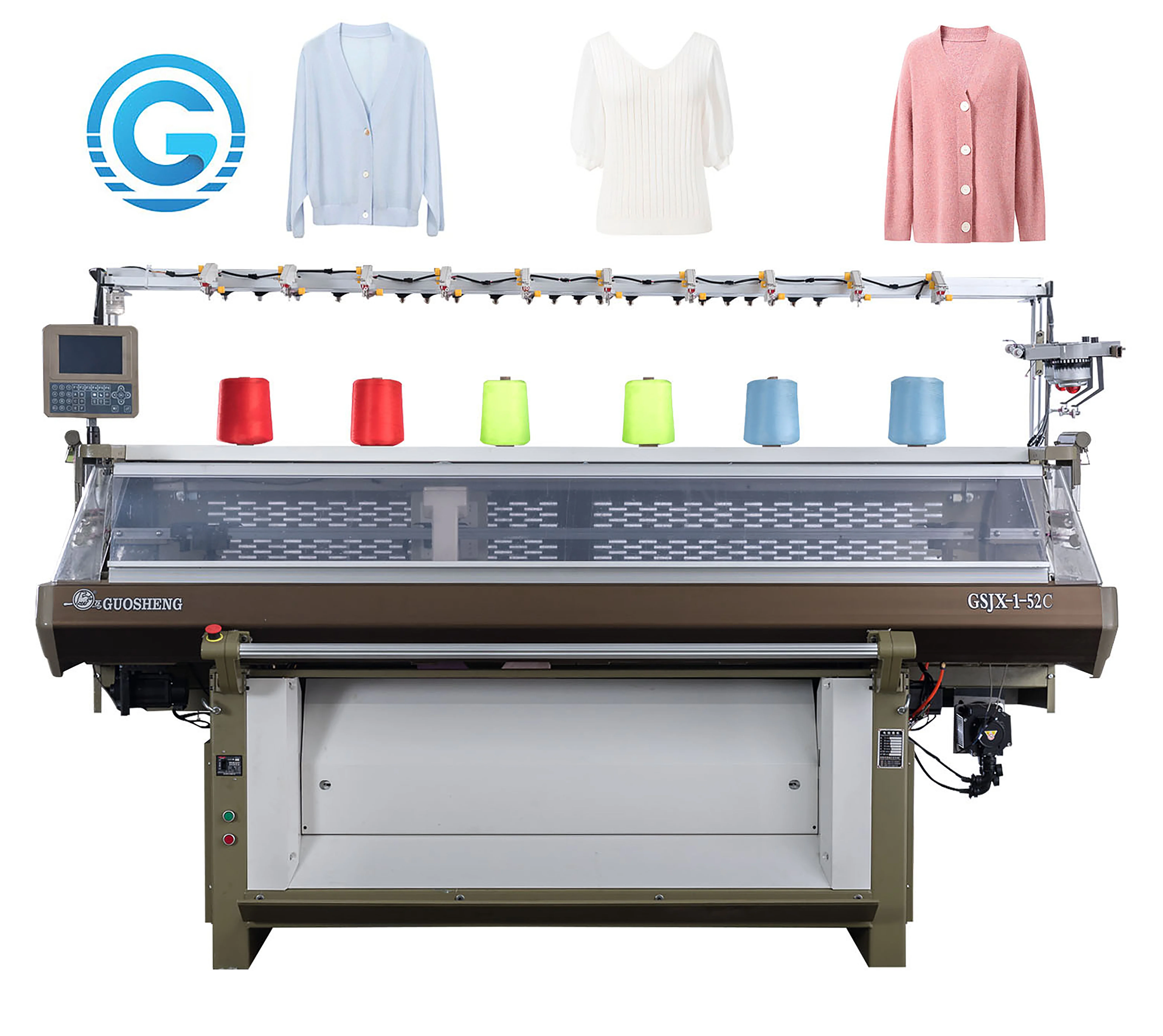 Factory Supplying High Speed Computer Control 1 System 16g 52inch Jacquard  Knitting Machine for Rib Collar and Scarf Flat Knit - China Flat Collar  Knitting Machine, Collar Rib Knitting Machine