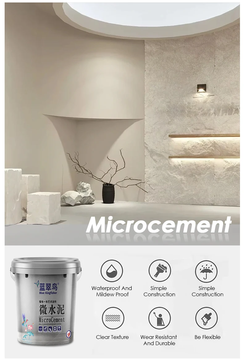 Blue Kingfisher Micro Cement Price Waterproof And Stain Resistance ...