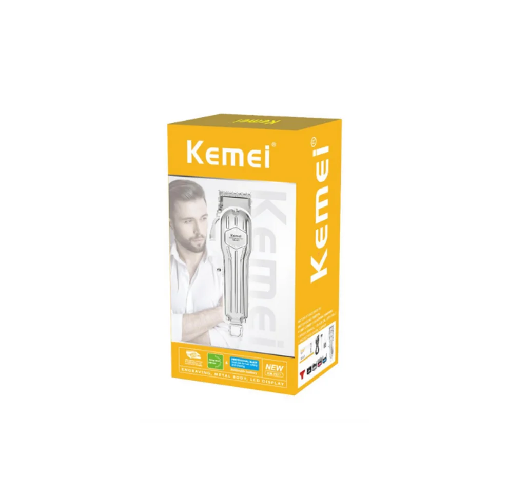 KEMEI KM-1977 Professional Hair Trimmer - Rechargeable, Adjustable