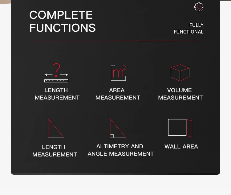 High Sensitivity Function Lens Laser Distance Meter 40m 60m 80m 100m