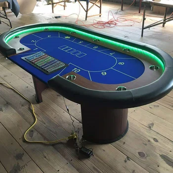 木製カジノブラックジャックテーブル高級ポーカーテーブルカスタム