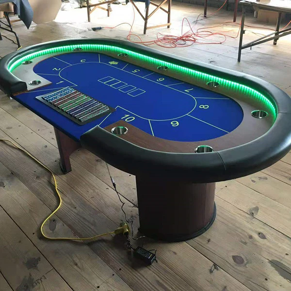 木製カジノブラックジャックテーブル高級ポーカーテーブルカスタム