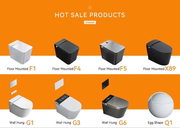 Luxury Hotel Electric Bidet Heat One Piece Intelligent Water Closet