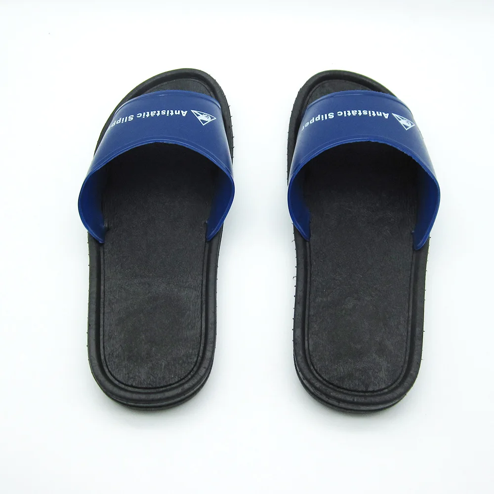 Anti-static slippers Blue PVC Sole Work Antistatic Shoes for Food  Manufacturing Unsix Cleanroom Esd Shoes