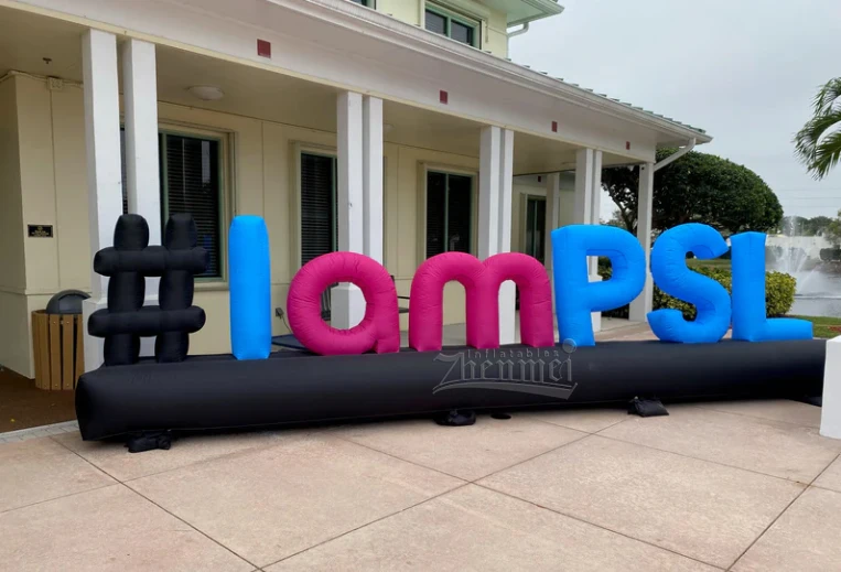 Custom Giant Inflatable Letters Models,White Text Inflatable Letter ...