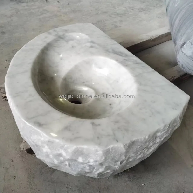 Rectangle Luxury Natural Travertine Stone Bathroom Sink