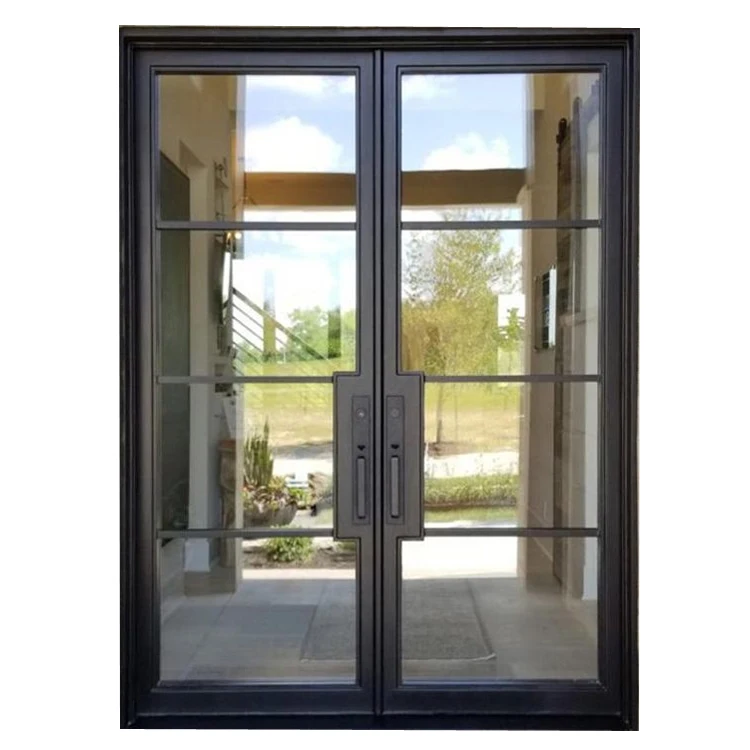 Multi Functional Galvanized Framed Wrought Iron Window and Door Gril Design