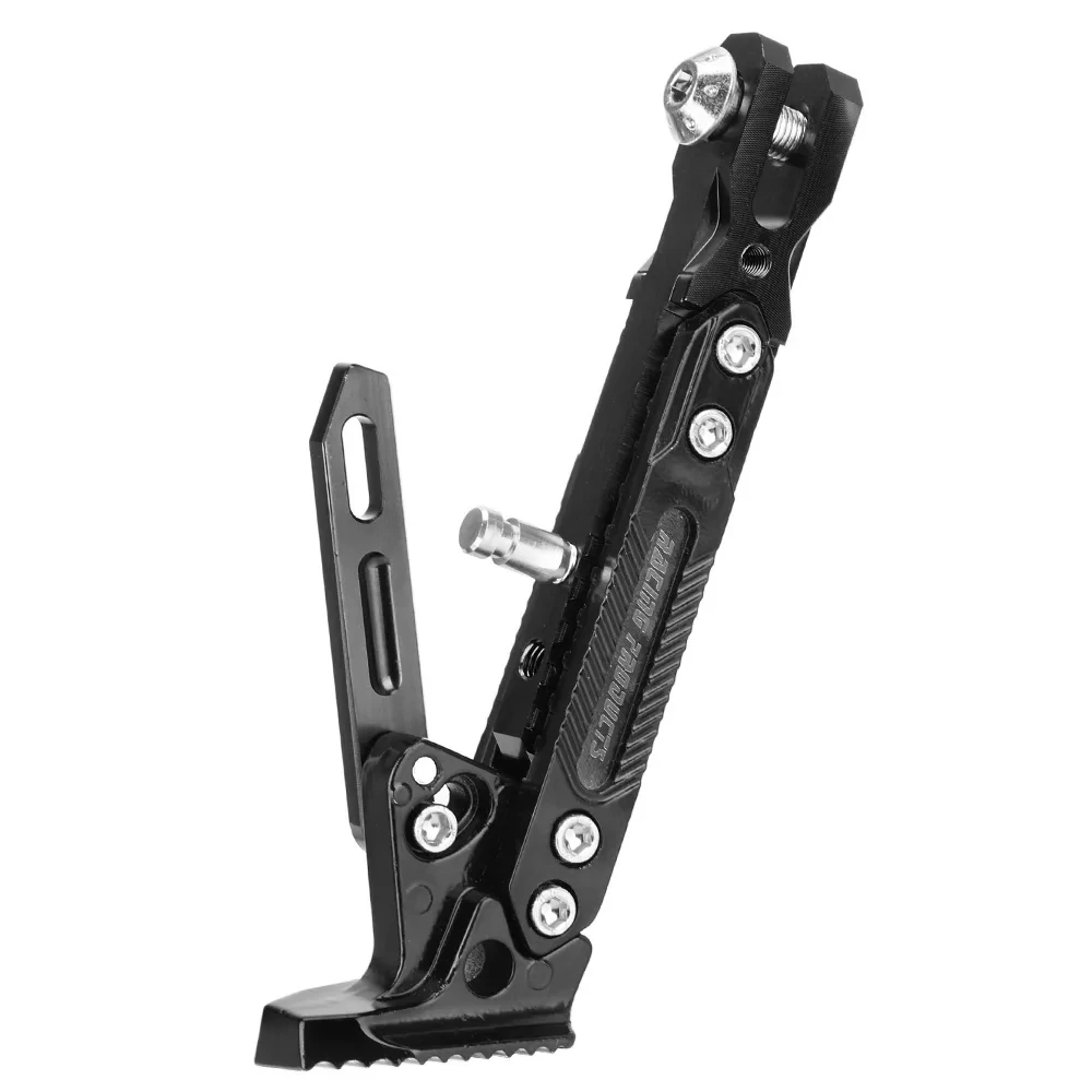 Motorcycle CNC Foot Side Stand for Electric Motorbike Motorcycle Accessories Kick Stand Parking Bracket Adjustable Kickstand