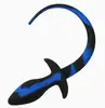 Black with blue