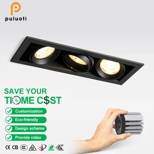 PULUOTI Zigbee Smart 10-Year 54W Cob Spot LED Down Light Fixture 2700K-5700K Dimming Recessed Spotlight for Hotels