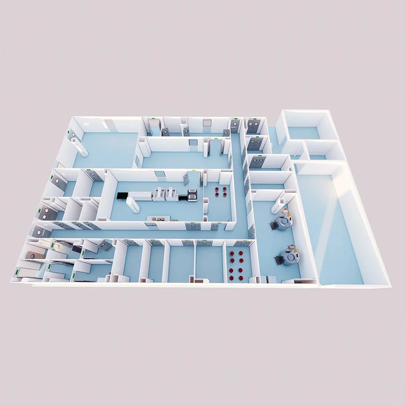 Huaao Modular Cleanroom Construction for Clean Areas Such As Laboratories Clean Rooms Hospitals Computer Rooms Food Processing