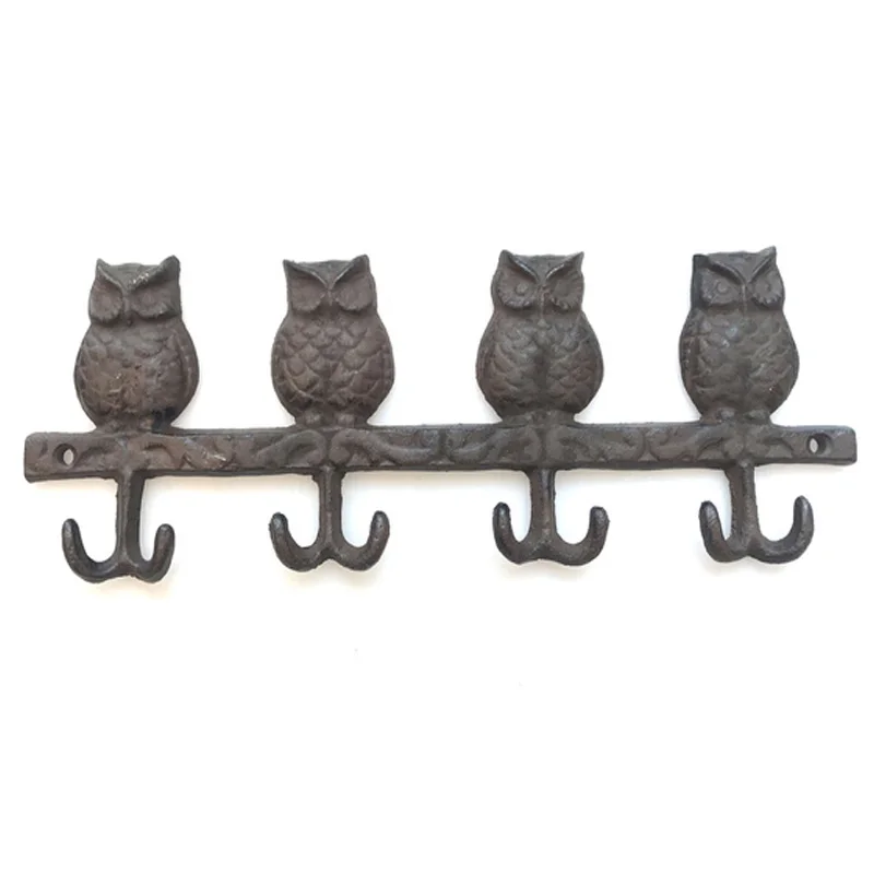 Owl Decorative Cast Iron Wall Hook