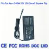 240W Black 20V 12A Mesh Small Square Tip
