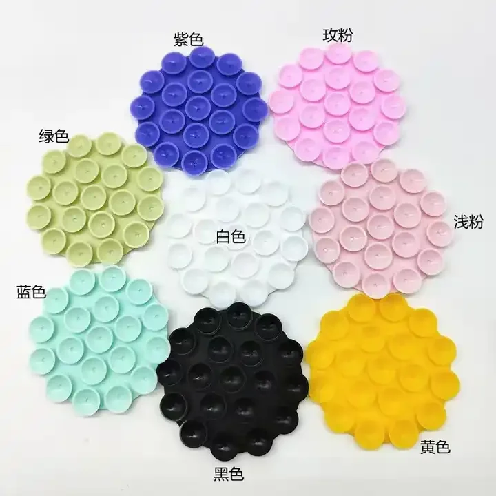 high quality and good material silicone suction cup for mobile phones with discount