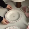 Piatto fondo rosa