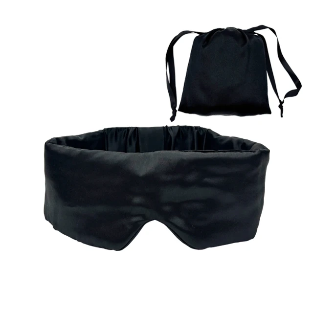 Black Satin Sleep Eye Mask