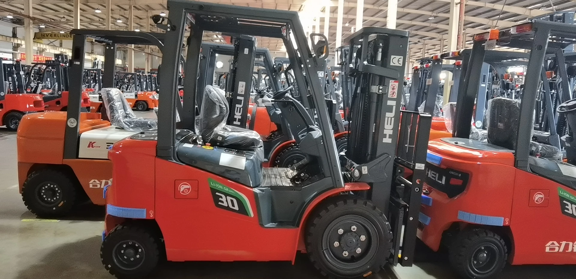 Anhui Heli Cpd30 3ton/3000kg Lithium Electric Forklift 4500mm Triplex