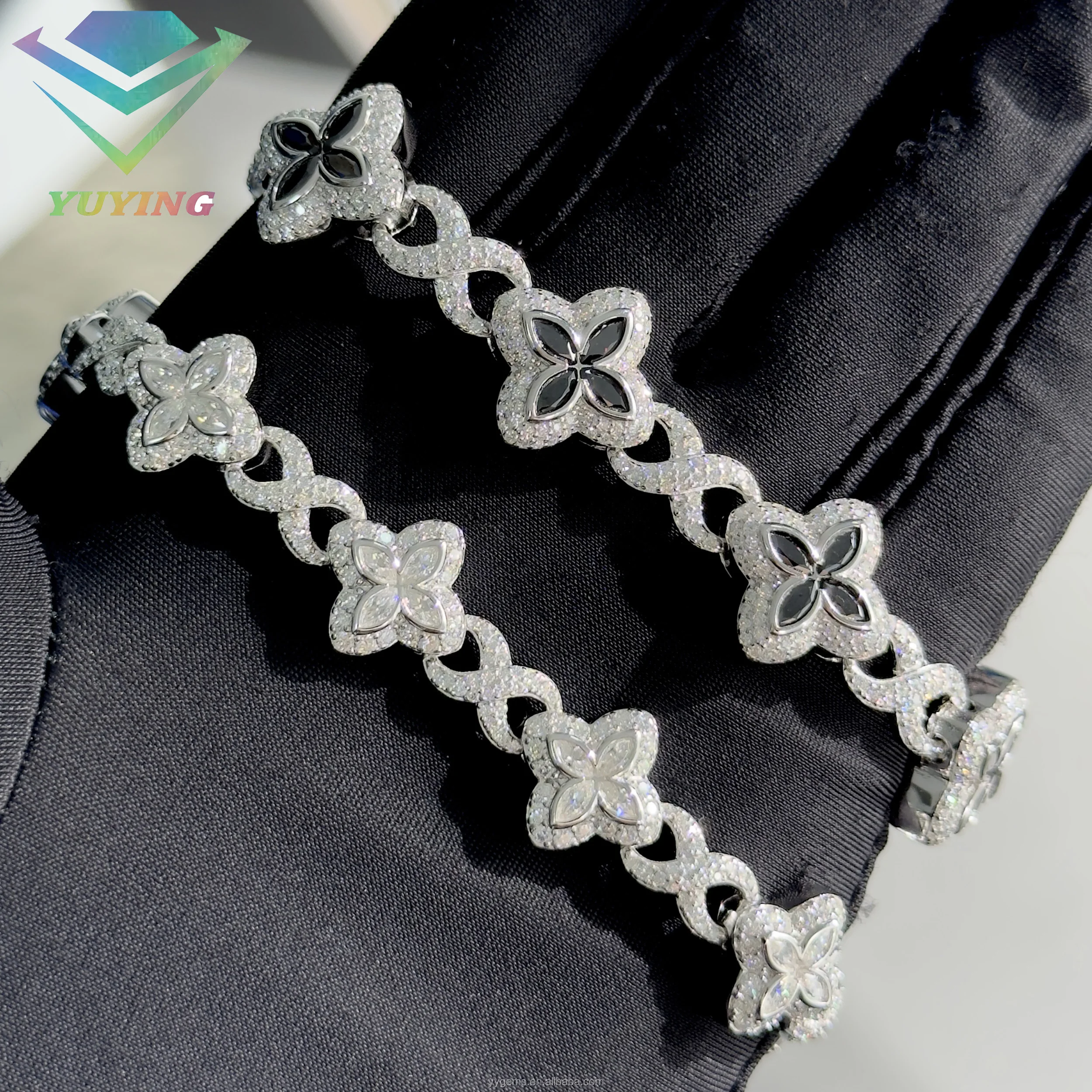 Infinity Link Clover Bracelet - S925 Sterling Silver