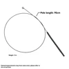 Black spiral rod White