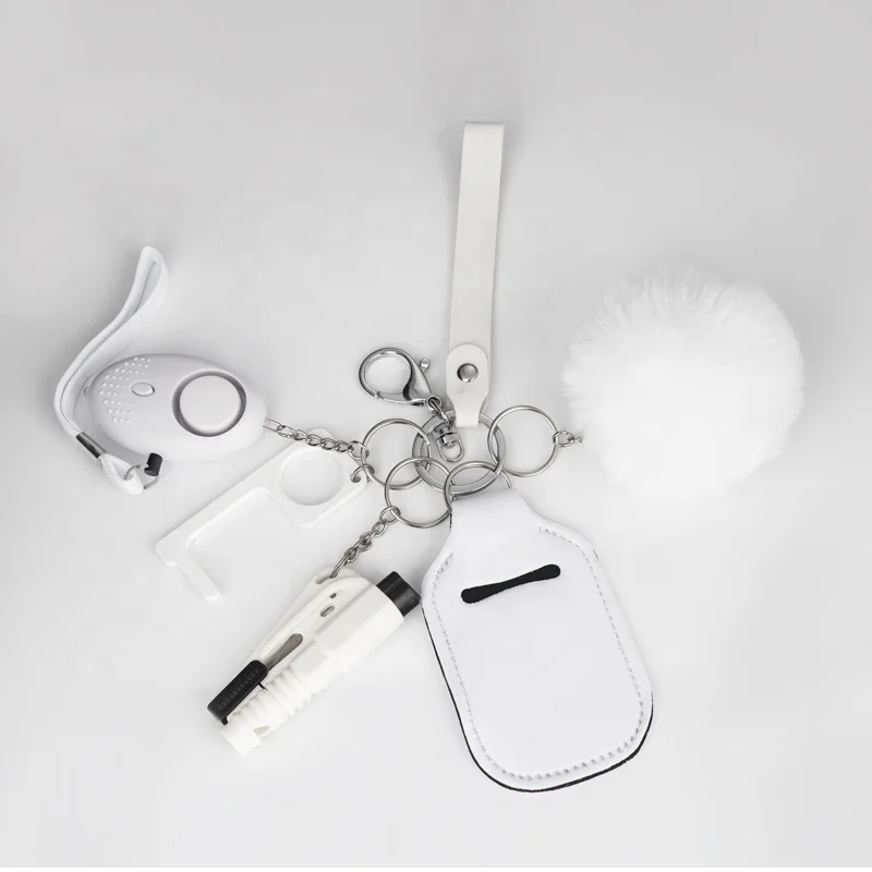 Wholesale 7pcs Set Self Defense Keychain Set Bulk Accessories Self