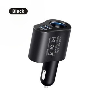Quality Guarantee Upgrade One To Three Car 12 V Best  Cigarette Lighter Charger Car Cigarette Lighter