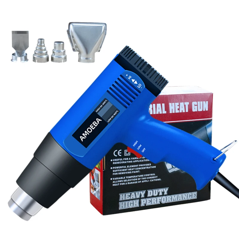 HEAT GUN Quick Heating with Hot air Gun for Small Hand Tools with Replaceable Nozzle Originally Hot Selling