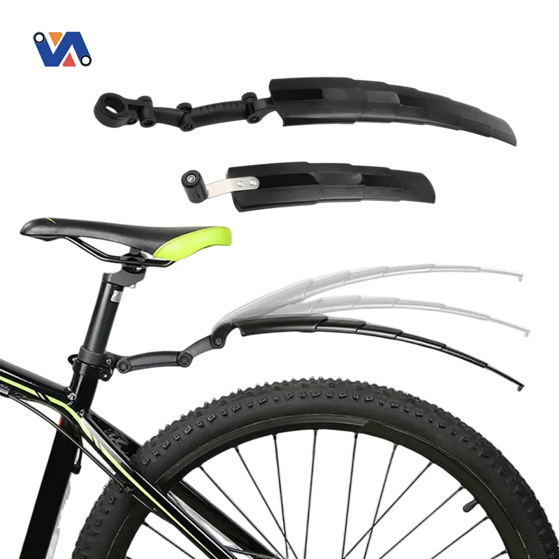Parafanghi Bici MTB Anteriore E Posteriore – Set In Plastica Per Ruote 14-18 Pollici