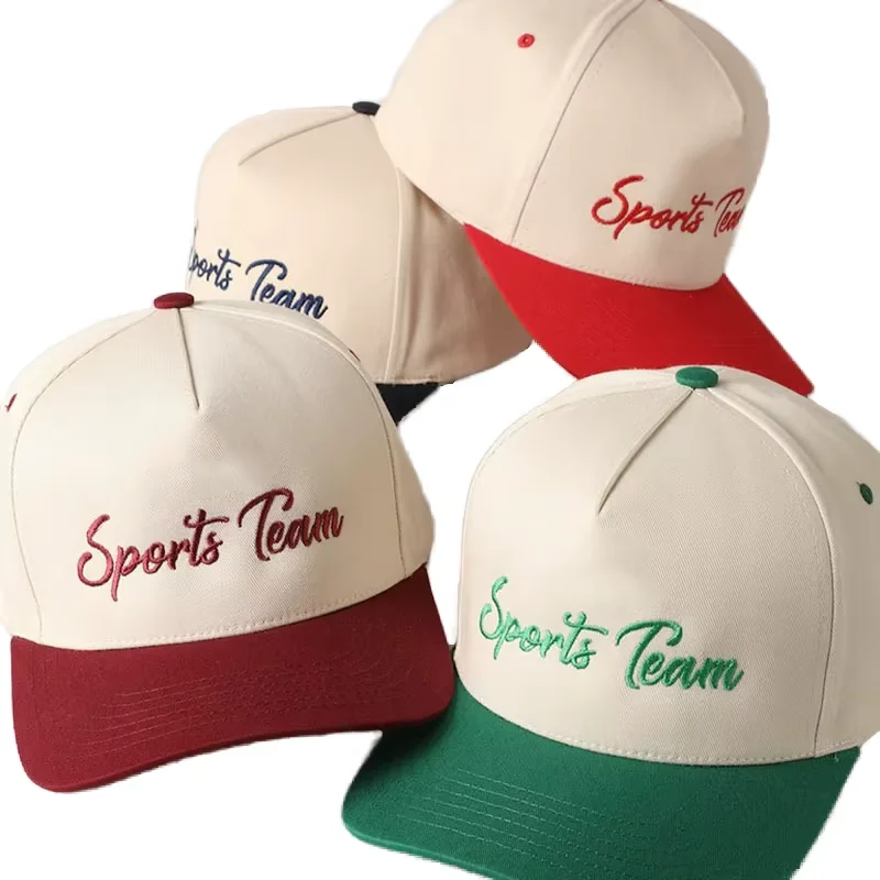 Multi-colour Patterned Baseball Cap Men's Sports Hat Deep Crown_voghion.com