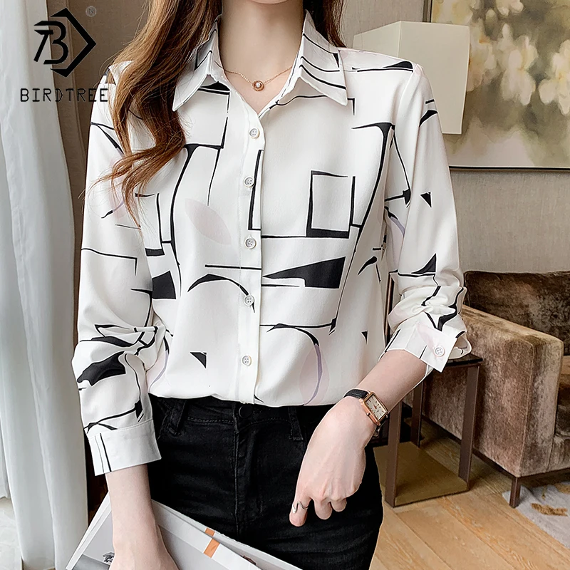 New 2022 Print Shirt Irregular Stripe 