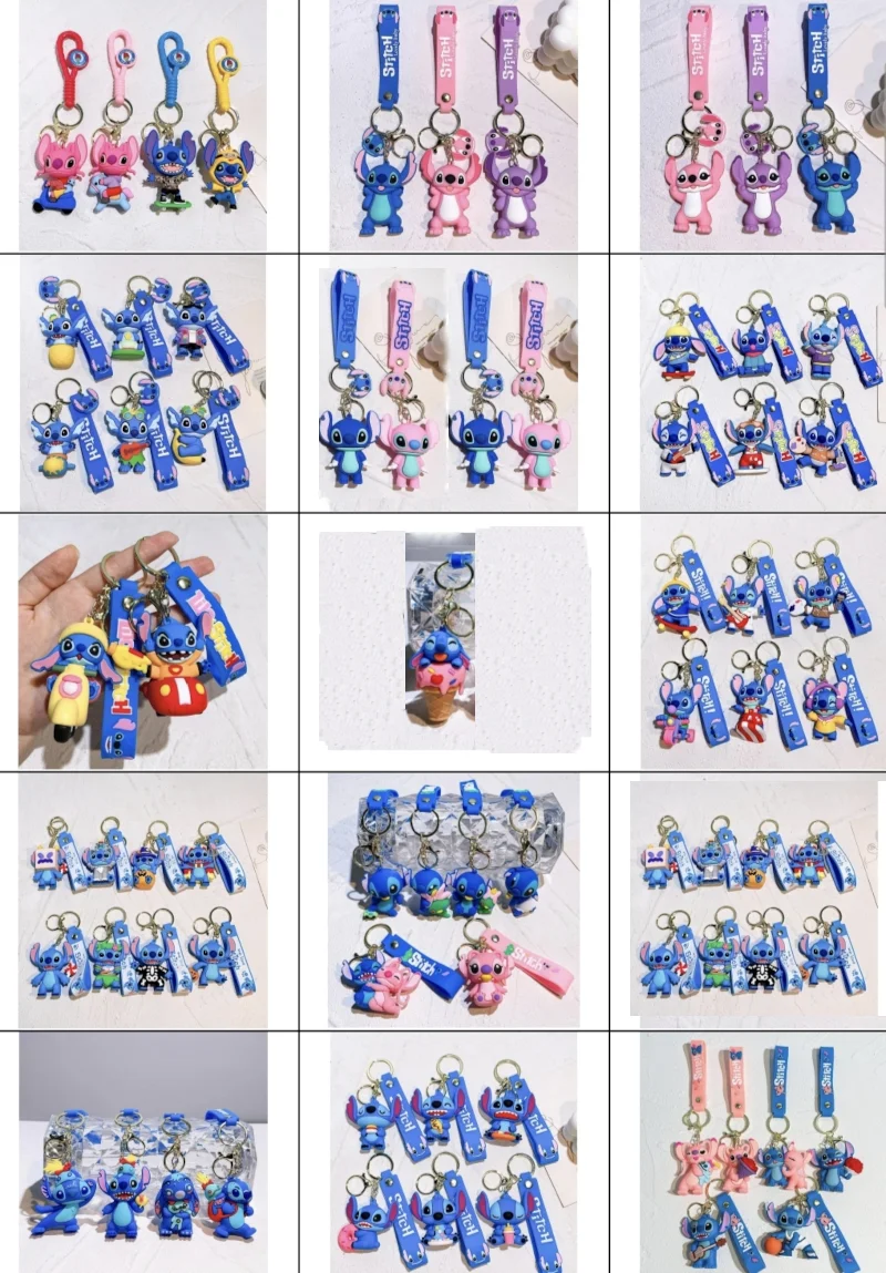 Wholesale 3D Kawaii Cute Anime Silicone Custom Keychain Cartoon Key ...