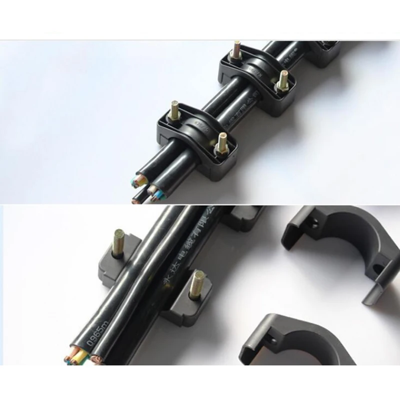 Устойчивы к ультрафиолетовому излучению стекло-стекловолокном полиамида один трилистника кабельные зажимы и бутсы K36-52