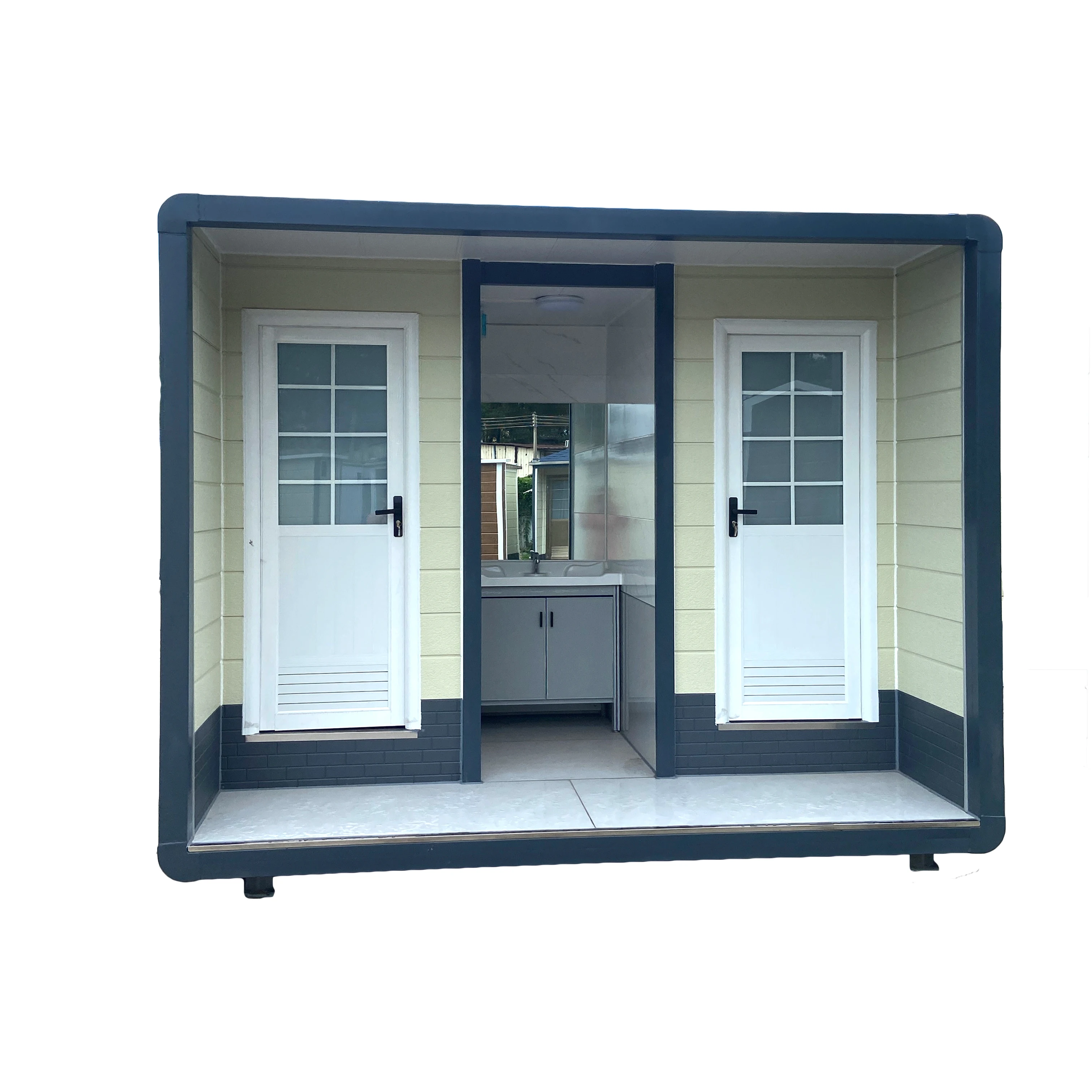 Luxury Modular Portable Outdoor Toilet Public Prefab Mobile Toilet for Outdoor Use