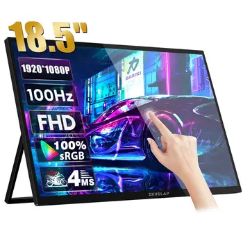 14/15.6/18.5Inch Portable Monitor 1080p Touch Screen Monitors for Laptop Ips Fhd High Brightness 450 Nits for Game Monitor