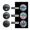 No 7 ball-white stripes-colorful-reflective