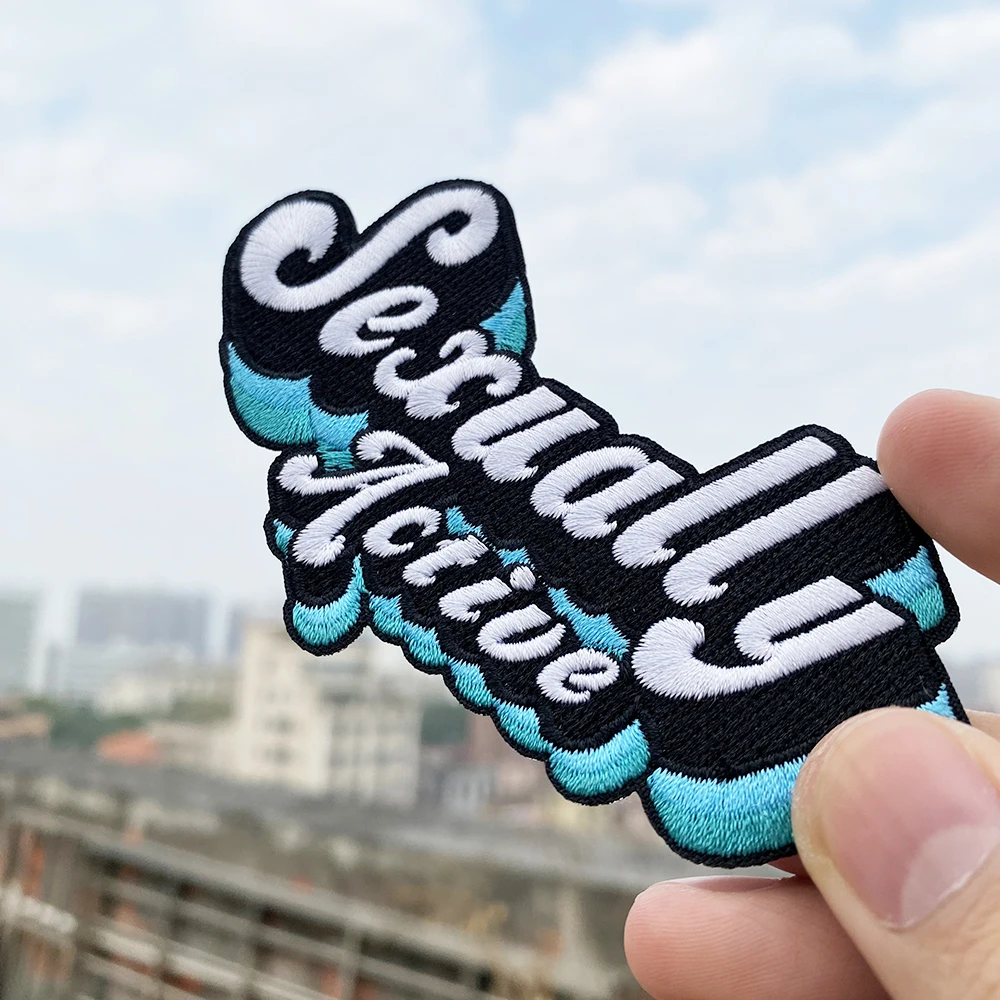 Nombre Bordado Parches Marcas Para Ropa Logotipo Personalizado Bordado 3D  Puff Marca Nombre Letra, image size:1000x1000