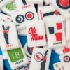 Tessere Mahjong bianche dell'Università di Mississippi di Ole Miss