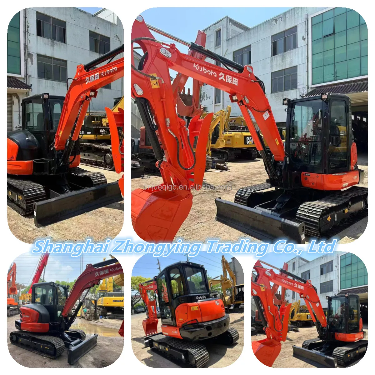 Used Kubota Excavator Kx165 Kx161 Kx163 Hydraulic Crawler 6.5tons The