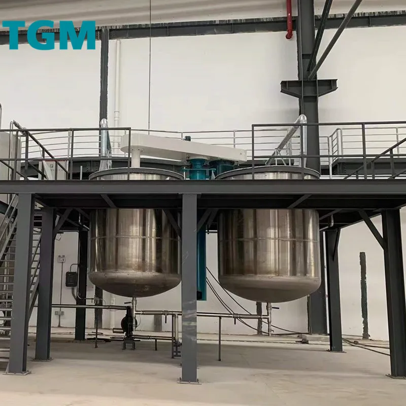 Large capacity Platform Disperser Hydraulic Lift mixing machine wit platform mixing tank for Liquid Material