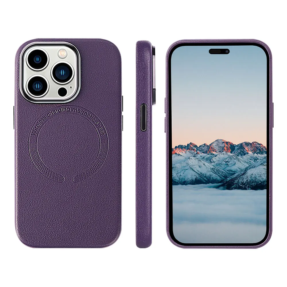 Funda de Cuero para iPhone 15 14 13 12 11 Xr Xs Max Pro Plus Múltiples Colores Lujo Pu Sjk387 Laudtec