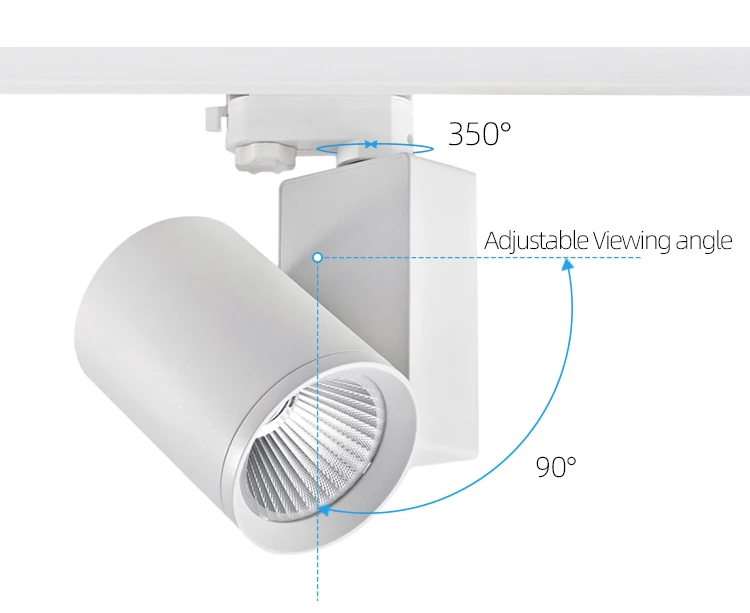 RONSE Commerical Track Lighting LED Window Lights with Tracks 4 Wire Track Light Adapter